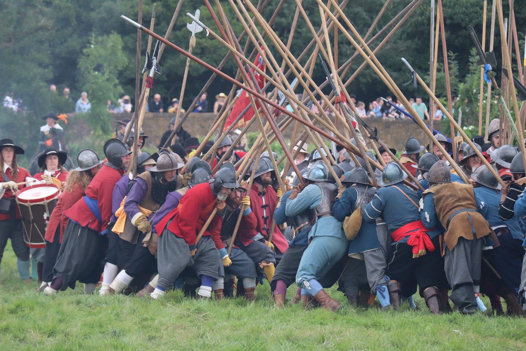 Pike blocks in battle